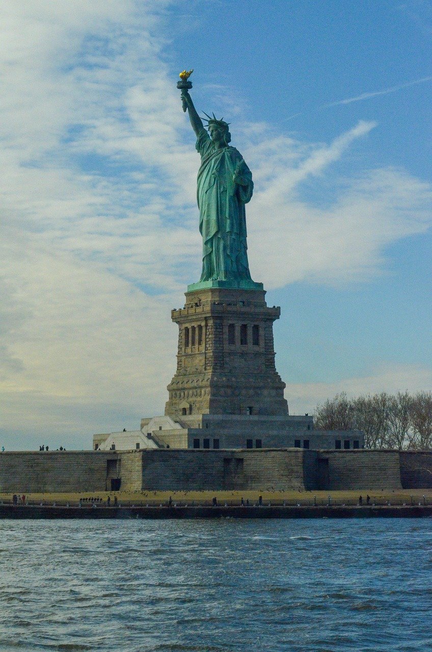 statue, liberty, usa, america, monument, freedom, landmark, nyc, city, nature, immigration, manhattan, symbol, torch, architecture, attraction, independence, sky
